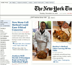 nytimes front page